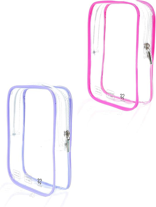 CALYGO Packing Cubes Quart Size Travel Bag Tsa Approved Clear Toiletry Bag Small European International Must Haves Long Fl...