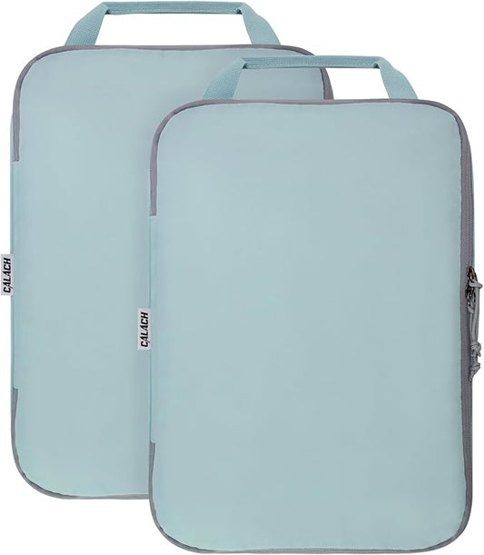 Compression Packing Cubes for Travel Accessories, 2 Set Compression Bags Travel Cubes for Packing Suitcase Luggage Organiz...