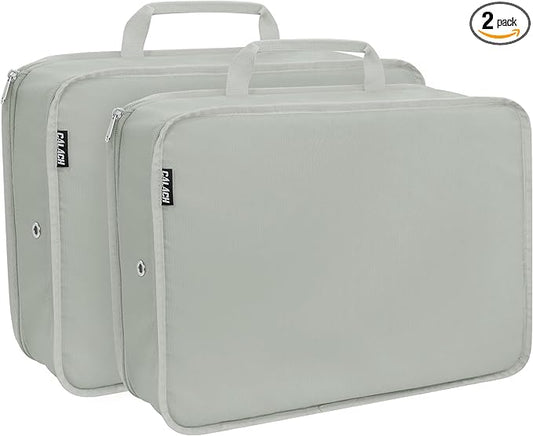 Extra Large Compression Packing Cubes for Travel Essentials, 2 Set Expandable Travel Cubes for Packing Bags Suitcase Organ...