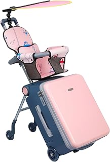 LemoHome Expandable Luggage with Spinner Wheels,Large Suitcases with Child Seat Design,Hard Luggage for Women and Men,20 i...