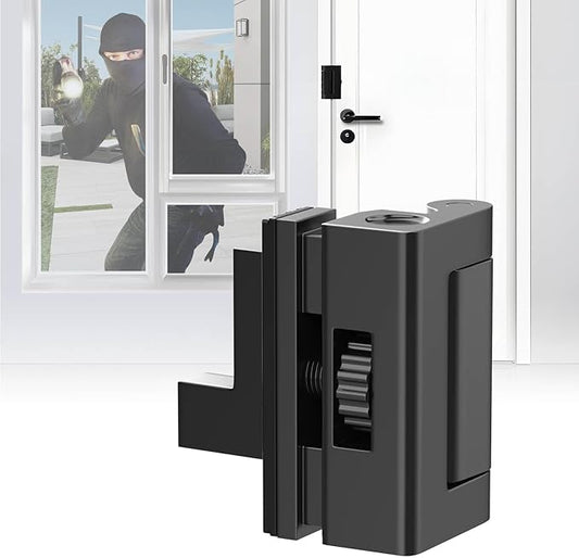 JAXYOOM Portable Door Lock for Travel Hotel Safety- 800lbs Child Proof Security Reinforcement Lock for Inward Swing Front/...