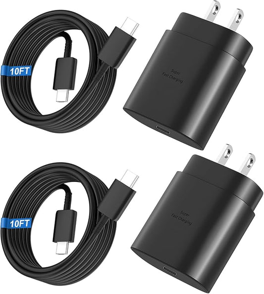 Super Fast Charger Type C, 25W USB C Wall Charger Fast Charging for Samsung Galaxy S25 Ultra/S25/S25+/S24+/S24 Ultra/S24/S...