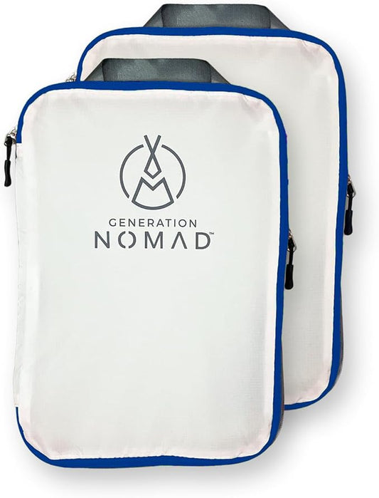 Generation Nomad Compression Packing Cubes for Travel | Best Compression Packing Cubes | Set of 2 BLUE