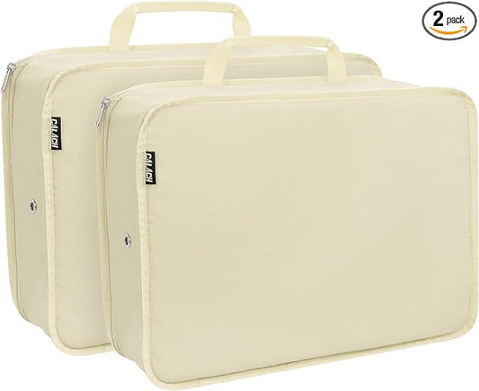Extra Large Compression Packing Cubes for Travel Essentials, 2 Set Expandable Travel Cubes for Packing Bags Suitcase Organ...