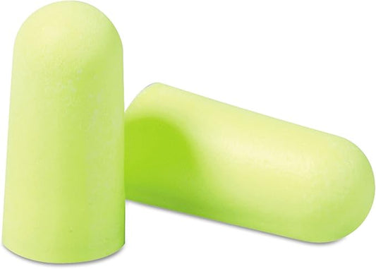 3M Ear Plugs, E-A-Rsoft Yellow Neons 315-1250, 200 Pair of Disposable Earplugs, Pairs Individually Wrapped, Regular Size, ...