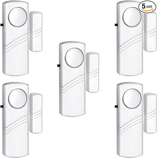 PLOJOP Security Window Door Alarm, Portable 90dB Wireless Sensor for Home & Travel Security, Easy DIY Installation, No Too...