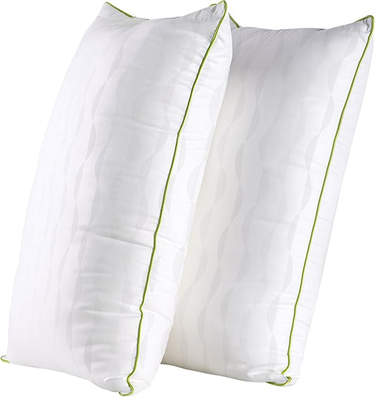 HKYLRAN Bed Pillows King Size Set of 2,for Sleeping, Adjustable King Pillows 2 Pack with Zipper, Cooling Hotel Quality wit...