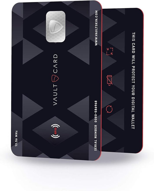 VAULTCARD - RFID Blocking & Jamming Credit & Debit Card Protection for Wallet and Passport - Superior NFC Anti-Theft, Pate...