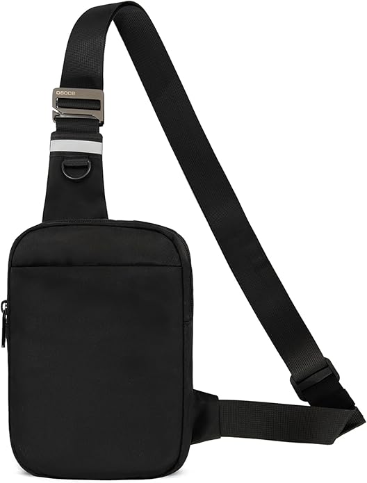 OSOCE Small Sling Bag for Men and Women with RFID Pocket, Anti Theft Crossbody Chest Bag Casual Travel Bag for Hiking