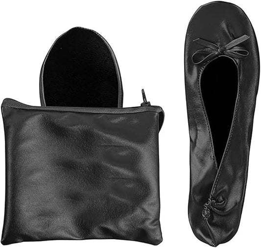 xaijciz Women's Foldable Dance Shoes Ballet Flats