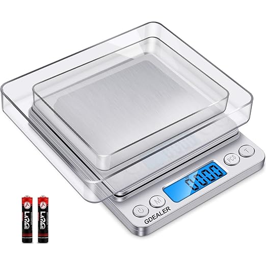 GDEALER Food Scale, 0.001oz/0.01g Precise Digital Kitchen Scale Gram Scales Weight Food Coffee Scale Digital Scales for Co...