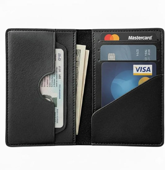 Karar Slim Leather Wallet for Men – Minimalist Bifold Wallet Card Holder, Pure Genuine Leather Front Pocket Wallet for Car...