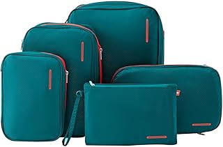 Bee Nesting Waterproof Compression Packing Cubes 5/6/8 sets, Large Travel Packing organizers for Carry on Luggage, 2 Sides...