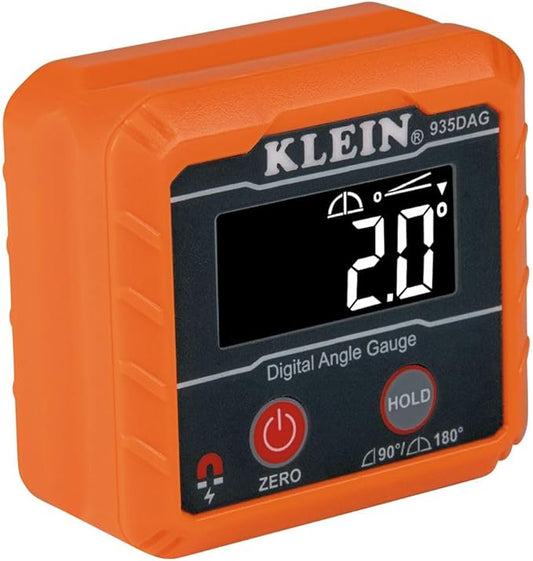 Klein Tools 935DAG Digital Electronic Level and Angle Gauge, Measures 0 - 90 and 0 - 180 Degree Ranges, Measures and Sets ...