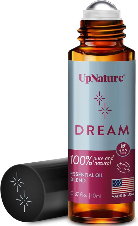 UpNature Dream Sleep Essential Oil Roll On – Natural Sleeping Blend with Lavender, Chamomile Aromatherapy Oils