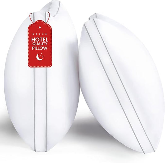 ROUMEA Pillows Queen Size Set of 2, Gusseted Bed Pillows for Sleeping 2 Pack, Luxury Hotel Quality, Supportive Queen Pillo...