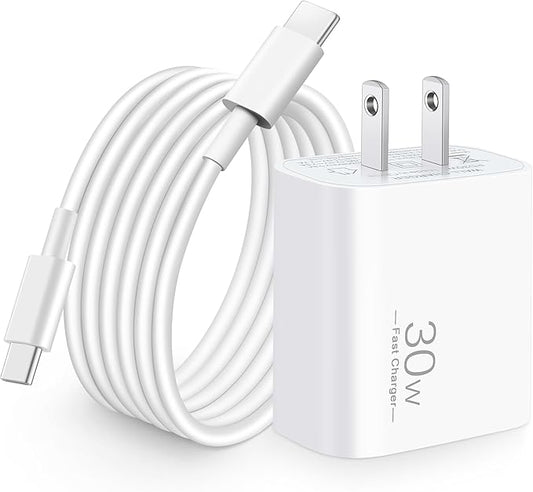 30W USB C Fast Charger for Google Pixel 10/10 Pro XL/10 Pro Fold/9/9 Pro XL/8/8a/8 Pro/7/7a/6/5/4/3 XL, 30 Watt Type C Sup...