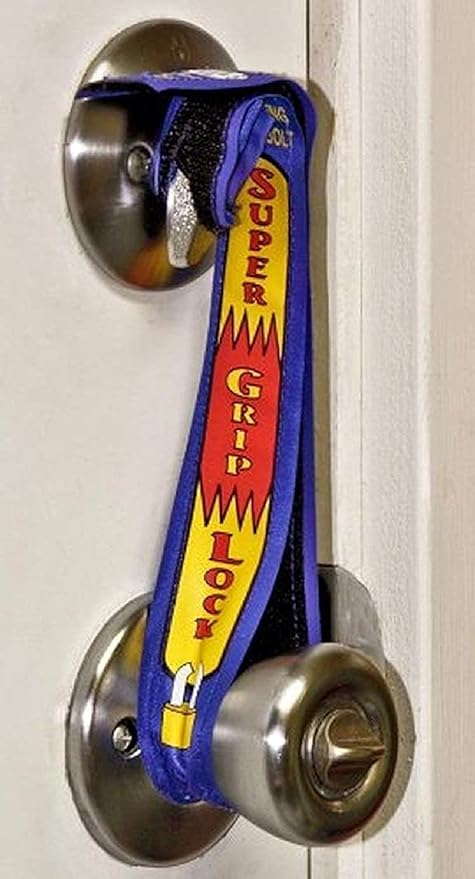 Super Grip Lock Deadbolt Strap Accessory and Portable Travel Lock