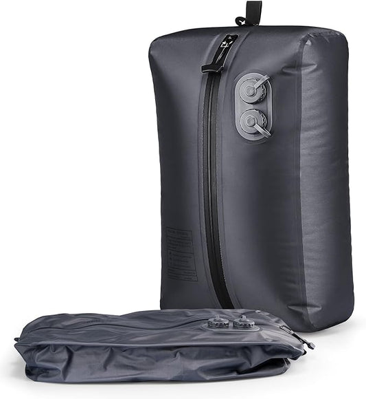 MS Vacuum Bag for Travel, 18L TPU Reusable Vacuum Compression Bags for Clothing, Vacuum Seal Packing cube for Suitcases, B...