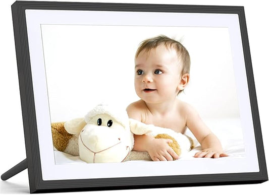 5G WiFi Digital Photo Frame 10.1 Inch Smart Digital Picture Frame with 1280x800 IPS Touch Screen, Auto-Rotate and Slidesho...