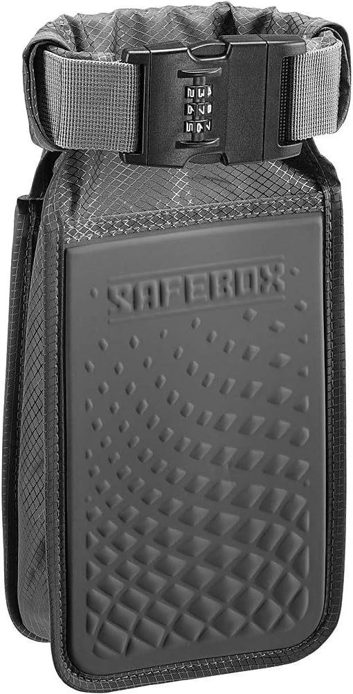 Lewis N. Clark Safebox Portable Safe with Anti Theft Combination Lock and Slash Resistant Material to Protect Wallet, iPho...