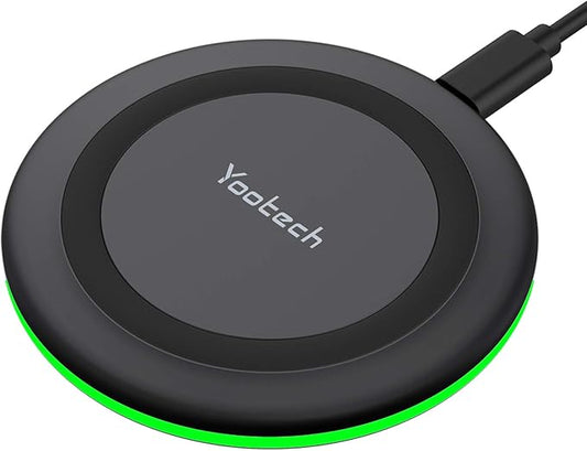Yootech Wireless Charger,10W Max Wireless Charging Pad Compatible with iPhone 17/17 Pro/17 Pro Max/Air/16/15/14/13/SE 202...