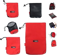 Drawstring Bags/Pouch/Ditty/Mesh-Stuff-Sack for Camping/Travel Cord/Bag - Storage 5-in-1 Travel Use Nylon 5 Pieces