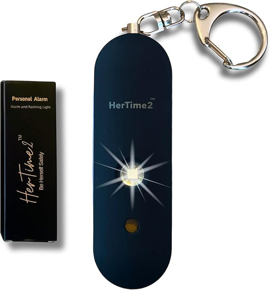 HerTime2 Personal Alarm for Women Adults Seniors – Travel Safe and Waterproof Self Defense Siren – Safety Keychain – Extra...