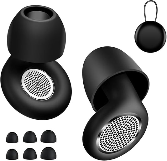 Reusable Soft Silicone Ear Plugs Dorm Noise Cancelling Earplugs for Sleeping 41dB Reduction｜Sleep No Ear Pain for Snoring ...