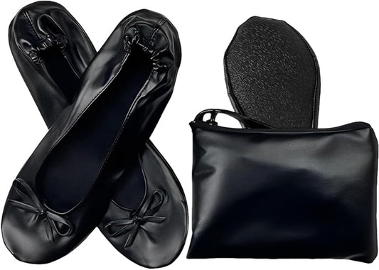 Nexoria Foldable Flats for Women, Foldable Ballet Flats Shoes for Purse, Portable Roll Up Shoes with Zipper Pouch, Stylish...