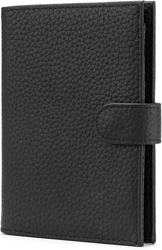 Karmiir RFID Slim Passport Holder for Man & Women, Compact Leather Passport Wallet with Card Holders SIM Slots, Zippered C...