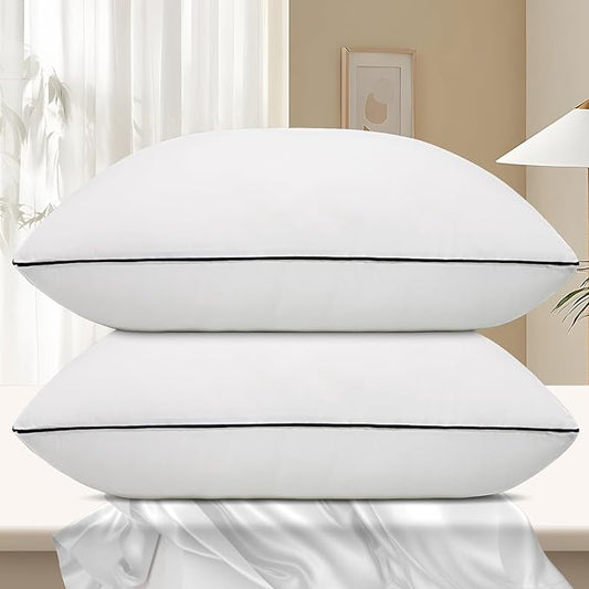 Vorouhals Hotel Collection Bed Pillows for Sleeping 2 Pack Standard Size Cooling Pillows Set of 2 for Back, Stomach or Sid...