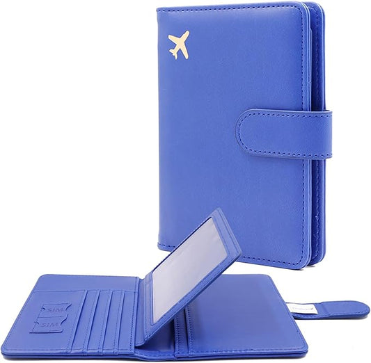 Deziliao Passport Holder for Women and Men, Passport Holder Card Slots, RFID Blocking Passport Wallet, Travel Essentials C...