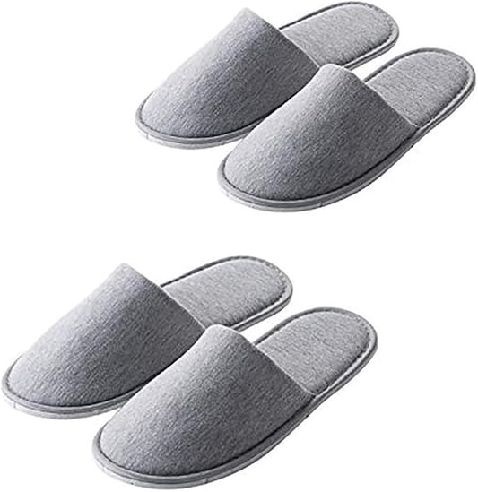 Rocutus 2 Pair Disposable Slippers, Travel Portable Guest Slippers, Anti-skid Home Interior Hotel Special Shoes