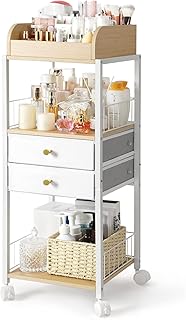 Makeup Organizer, Floor Skincare Organizers, Make Up Organizers and Storage with Drawers, Vanity Organizer Cosmetics Displ...