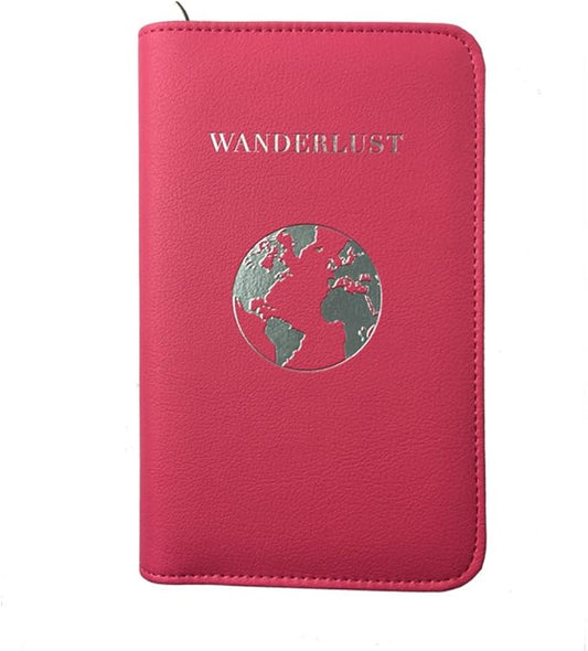 Phone Charging Passport Holder - Travel Wallet with Removable Power Bank holds money, cards, phone, travel docs- RFID Bloc...