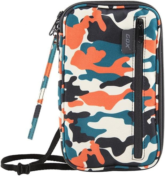 Neck Wallet RFID Blocking Family Passport Holder Organizer Case Travel Pouch (Multicolor)