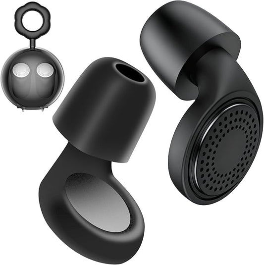 Ear Plugs for Sleeping Noise Cancelling - with Clean Lamp Case 4 Pairs for Noise Reduction Soft Silicone Reusable Ear Plug...