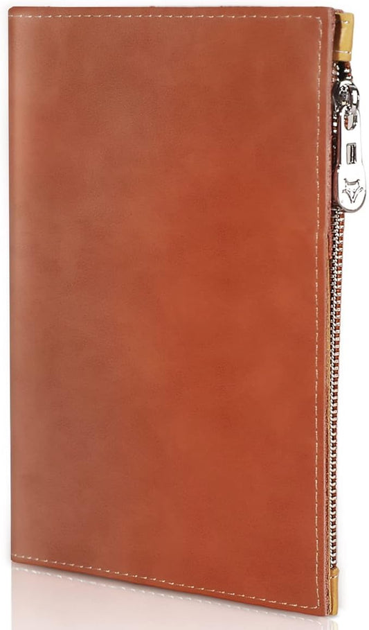 Slim Passport Holder for Man & Women, Compact Leather Passport Wallet with Card Holders SIM Slots and Zippered Pocket, for...