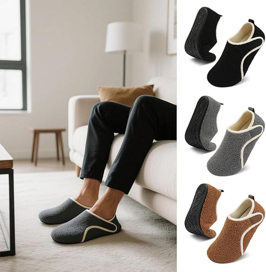 House Slippers for Women Men Indoor Barefoot Slippers Socks Slip on House Shoes Comfy for Home Bedroom Travel Yoga