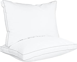 Utopia Bedding Bed Pillows for Sleeping Queen Size (White), Set of 2, Soft & Fluffy Pillow with Down Alternative Filling, ...