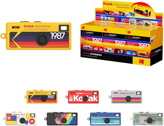 KODAK CHARMERA Keychain Digital Camera Blind Box Single Box (1PC),Mini Camera,Digicam,Video Recording,Bag Charm,Film Simul...