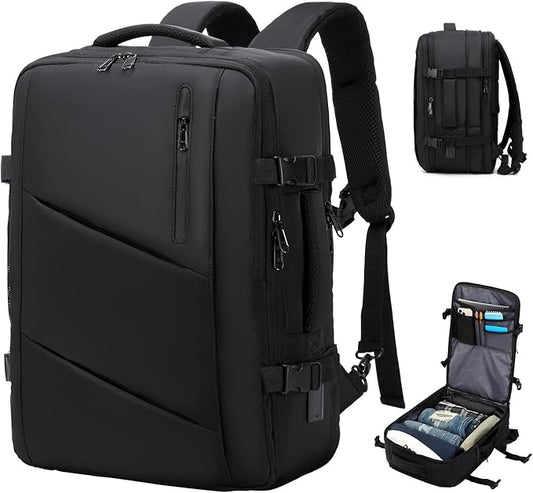 Carry on Travel Backpack for Men Women, Extra Large 40L Flight Approved Expandable Suitcase With USB/Type-C Charging Port,...