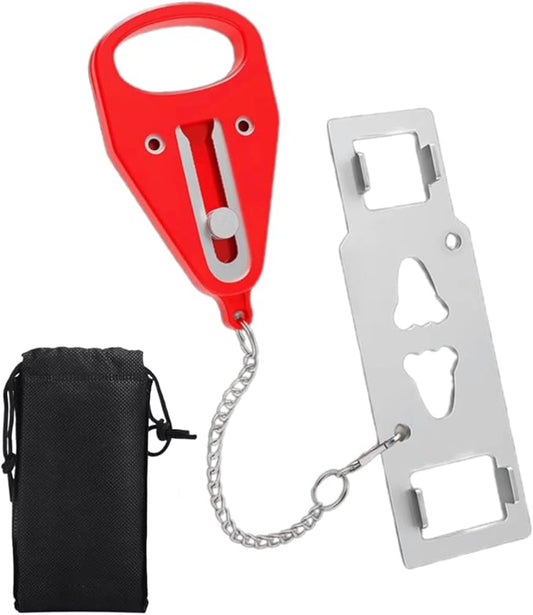 Portable Door Lock – Extra Door Security for Home, Travel, Hotels, Apartments, Dorm Rooms – Easy to Install, Perfect for P...