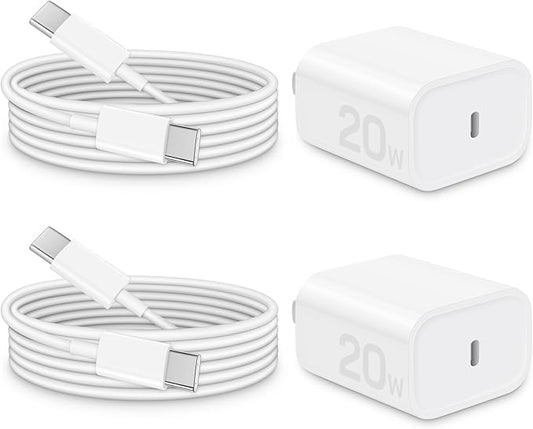 Brasag i Phone 17 16 15 Charger Fast Charging - 20W PD Fast Charger Block with 6Ft USB C Cable for i Phone 17/16/15 Serie...