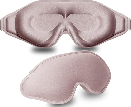 Sleep Mask, 3D Deep Contoured Eye Covers for Sleeping, 99% Block Out Light Eye Mask,Zero Pressure Cup Blindfold for Men Wo...