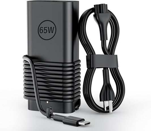 65W Slim USB Type C Laptop Charger Compatible with Dell Computer Inspiron 14 7425 16 7620 Latitude 5420 5430 5450 5440 552...