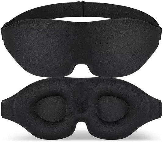 Sleep Mask for Side Sleeper, Light Blocking Sleeping Eye Mask, 3D Soft Eye Cover Eyeshade for Women Men, Zero Pressure Nig...
