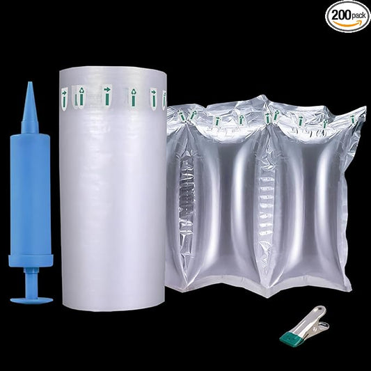 200 Count Packing Air Pillows for Shipping Supplies Box Filler Alternative to Packing Peanuts for Size 3.54" x 7.87"，Suita...