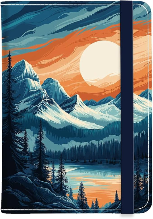 CRAFTYMELODY PU Leather Passport Holder Cover 5.9×4.3 Inch with Credit Card Slot and Boarding Pass Slot Combo Blocking Pas...